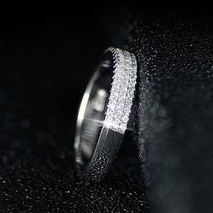 Anillo de Diamantes de Lujo F168, Anillo de Bodas para Mujer, Corte Brillante Redondo, Diamante Natural Color D, Joyería de Diamantes Blancos - Product Image 3