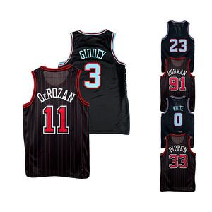 Nouveaux maillots de basketball cousus pas chers 2026 – 3 Giddey, 11 Derozan, 14 Buzelis, 0 White, 33 <span class=keywords><strong>Pippen</strong></span> - Product Image 6