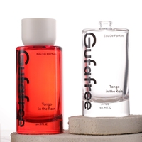 Flacon de parfum en verre plat personnalisé de 100 ml, de luxe, vide, réutilisable, avec pulvérisateur et scellant, diffuseur à bâtonnets, avec logo, vente en gros