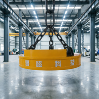Électroaimant de levage robuste pour excavatrice, grue, port, recyclage de ferraille, entièrement étanche, aimant résistant à l'usure