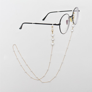 Moda Bohemia gafas cadenas elegante dulce perla corazón anteojos cordón antipérdida mujeres gafas de sol cuerda cadena máscara cadenas - Product Image 5
