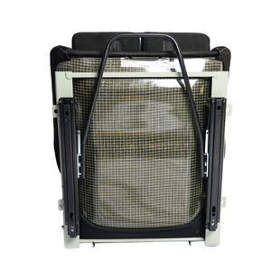 Eddystar Đen Khâu Thêu reclinable trở lại phần còn lại đua xe sợi carbon đua ghế - Product Image 3