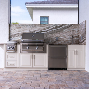 Gabinete de cocina para exteriores de acero inoxidable antideformación de gama alta con parrilla para barbacoa, <span class=keywords><strong>electrodomésticos</strong></span> de cocina para exteriores frescos al tacto - Product Image 1