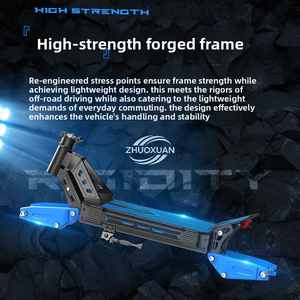 มอเตอร์ไซค์ออฟโรดพับได้ทุกสภาพพื้นผิว 60V 1001-2000W สำหรับผู้ใหญ่ ใช้เดินทางในเมืองและส่งอาหาร - Product Image 6