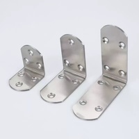 Support d'angle en L en acier inoxydable épaissi, connecteur de fixation robuste pour plaque de support, cloison de salle de bain