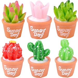 Mini Figuras de Cactus de Resina, Miniaturas de Plantas Suculentas, Adornos de Escritorio para Decoración de Paisajes, Accesorios para Manualidades - Product Image 1