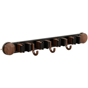 Excellent Wall Mounted Mop Holder Rectangle Punch Free Storage Rack For Bathroom Shower Room - Product Image 5