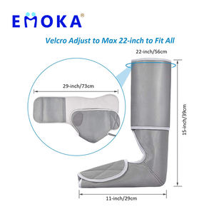 Электрический вибромассажер для ног и бедер EMOKA (производство Китай), с подогревом, таймером, короткий плюшевый материал, для улучшения кровообращения - Product Image 6