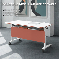 Table de conférence modulaire pliable en mélamine, pour hôtel, mobilier de bureau commercial moderne