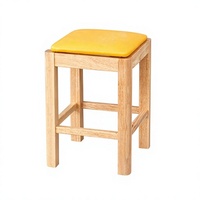 Ensemble de tabourets pliants rembourrés en bois massif pour restaurants, snack-bars, salons de thé et espaces de restauration en plein air