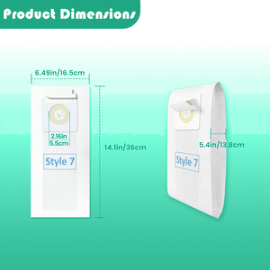 For <strong>Bissell</strong> Style 7 Vacuum Cleaner Accessories <strong>Manual</strong> Powered Dust Bag for Car RV Garage Household-Compatible Vacuum Filter Bag - Product Image 2