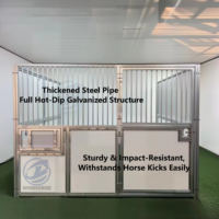 Panneau de grillage modulaire portable sur mesure pour écurie de chevaux, en acier galvanisé avec cadre en bambou, robuste pour extérieur et pâturage équestre
