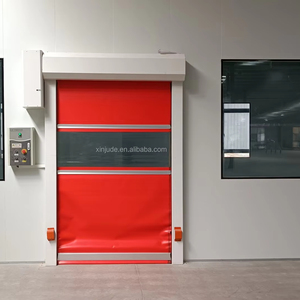 Porta Rapida Industriale di Sicurezza ad Alta Velocità, Avvolgibile Automatica in Plastica, Serranda Pieghevole Veloce - Product Image 4