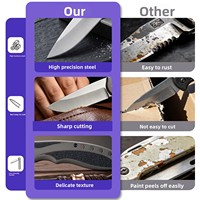 Couteau pliant multifonctionnel de qualité industrielle pour l'extérieur, avec poignée en oxyde d'aluminium et lame 3CR, couteau de poche portable