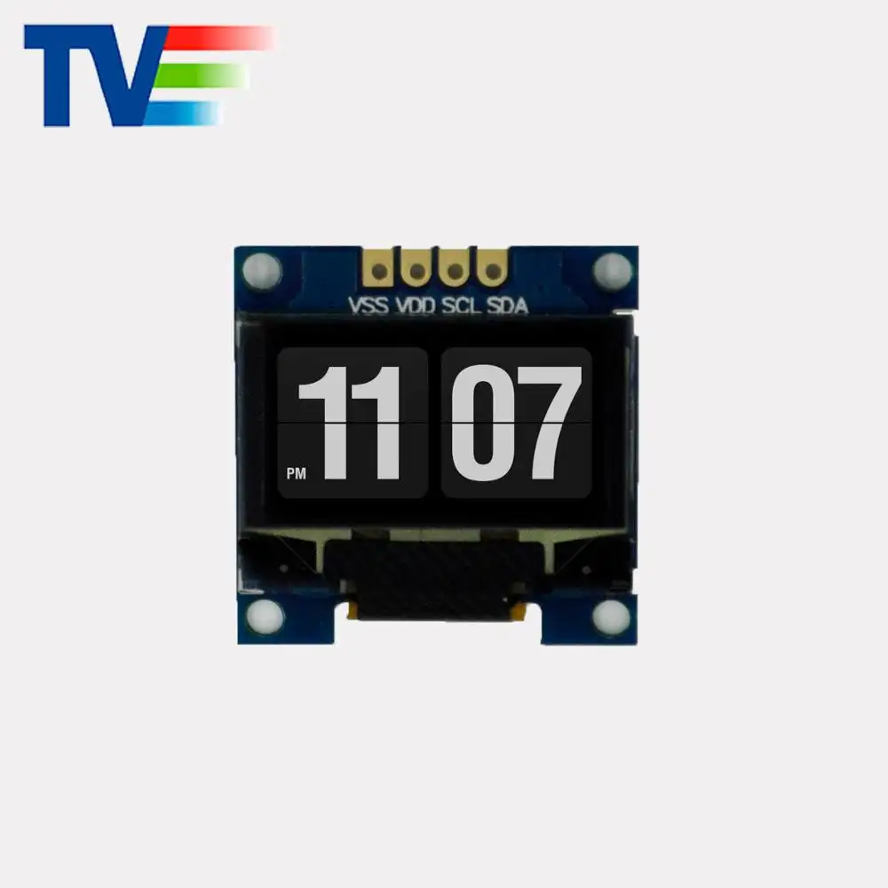 0.96インチ128x64モノクロ (白/青/黄-青) oled with PCB controller board Display Module