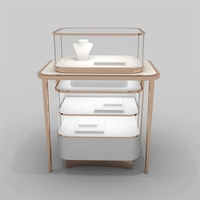 Vitrine de présentation de luxe personnalisée avec éclairage LED rotatif, durable, légère, moderne, en aluminium et verre, pour musée et commerce de détail
