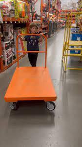 Heavy Duty Metal Folding <b>Hand</b> Truck Steel Platform Trolley <b>Cart</b> With Handle Smooth Wheel <b>Cart</b> for Easy Moving - Product Image 4