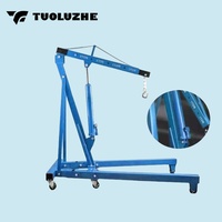 Outil multifonctionnel de levage de moteur automobile Grues manuelles hydrauliques pour camion Grue d'atelier pliable de 2 tonnes