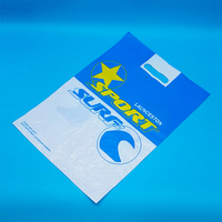 Sac de transport réutilisable en plastique PE durable, découpé sur mesure avec logo, poignée et soufflet, pour supermarchés et expositions personnalisées