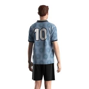 เสื้อฟุตบอลสำหรับผู้ชาย ชุดฝึกซ้อมฟุตบอล เสื้อฝึกซ้อม ชุดยูนิฟอร์ม ลายศิลปะดวงอาทิตย์ ออกแบบโลโก้และหมายเลขได้เอง - Product Image 4