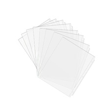Protège-feuilles personnalisables en PP/PVC transparent format A4 (8,5x11 pouces) pour classeur à 3 anneaux avec 8 intercalaires à onglets