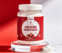 Créatine monohydrate en poudre OEM 300g Haute pureté Complément alimentaire pour adultes Croissance musculaire Énergie Soutien immunitaire Sans saveur