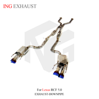 ING Catback d'échappement en acier inoxydable haute Performance pour Lexus RCF 5.0L silencieux d'échappement Valve tuyau voiture de course Performance vocale