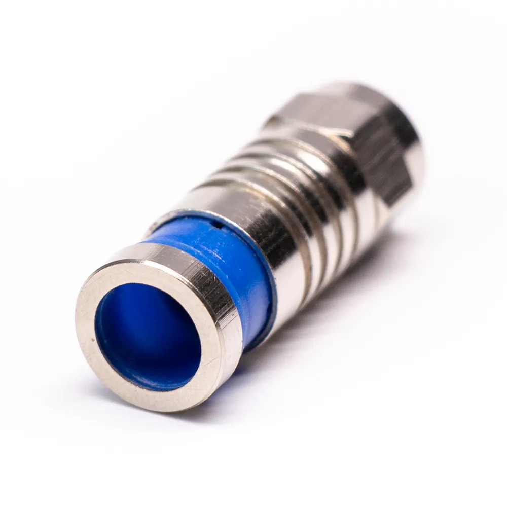 Best RF Coaxial F Type Connector Male for RG6 RG11cable Female Compression Connectors F-Connector F-Type Plug Crimp
