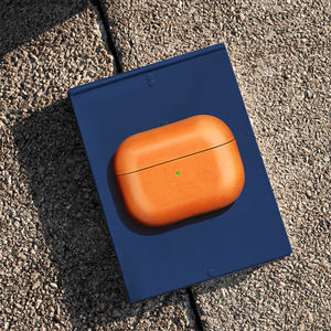 Étui pour écouteurs en cuir véritable tendance pour Airpod 4 & <span class=keywords><strong>Airpods</strong></span> Pro 1 2 3 Étui pour casque <span class=keywords><strong>Coque</strong></span> de protection personnalisée de luxe faite à la main - Product Image 5