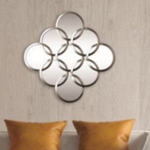 Specchio interno <span class=keywords><strong>ingresso</strong></span>, oro e argento specchio di forma irregolare, popolare specchio da parete - Product Image 4