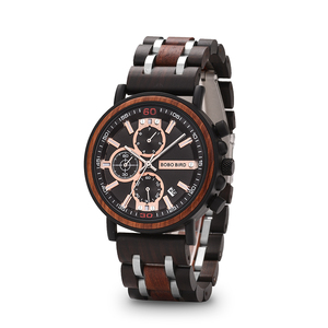 นาฬิกาข้อมือผู้ชายรุ่นใหม่ OEM Relogio Masculino นาฬิกาโครโนกราฟแบบกำหนดเอง สปอร์ต แฟชั่น ธุรกิจ หรูหรา ไม้ สแตนเลสสตีล เครื่องญี่ปุ่น <span class=keywords><strong>Miyota</strong></span> 44 มม. - Product Image 1