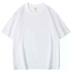 เสื้อยืดคอตตอน 100% หนัก 260 กรัม แบบสั่งทำพิเศษ OEM ODM ทรงโอเวอร์ไซส์ คอกลม แขนสั้น ไม่มีลาย พร้อมสกรีนโลโก้ - Product Image 2