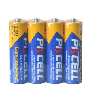 Pkcell di marca Batteria del carbonio dello zinco r6p aa um3 batteria con campioni gratuiti