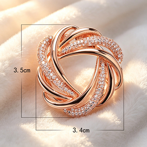 Boucle de réglage en métal pour foulard en soie de style ethnique, bouton décoratif, épingle irrégulière, nœud d'angle, bijou pour la décoration des foulards - Product Image 2