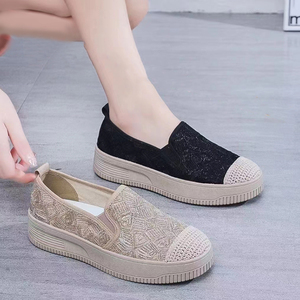 Giảm Giá Hấp Dẫn Giày Đế Bằng Nữ Giày Thể Thao Đế Bằng Thường Ngày Lưới Thoáng Khí Mùa Hè Giày Đi Bộ Nông Đan Cho Nữ - Product Image 5