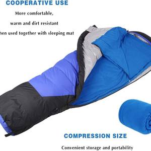 Sac de couchage en polaire Woqi, type enveloppe, 360g, léger, respirant, pour adultes, camping, randonnée, backpacking, bleu, rouge, orange, jaune - Product Image 4