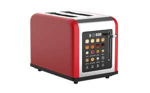 <span class=keywords><strong>Grille</strong></span>-<span class=keywords><strong>pain</strong></span> OEM à écran tactile 2 <span class=keywords><strong>tranches</strong></span> avec affichage coloré <span class=keywords><strong>Grille</strong></span>-<span class=keywords><strong>pain</strong></span> numérique en acier inoxydable avec bagel, muffins et gaufres - Product Image 5