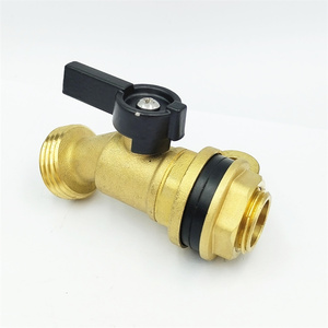 Robinet de jardin sans plomb à quart de tour 1/2" 3/4" mâle, Robinet de raccordement, Robinet à bille 1/4 de tour, Robinet en laiton <span class=keywords><strong>pour</strong></span> réservoir d'eau, baril, récupération d'eau de pluie - Product Image 3