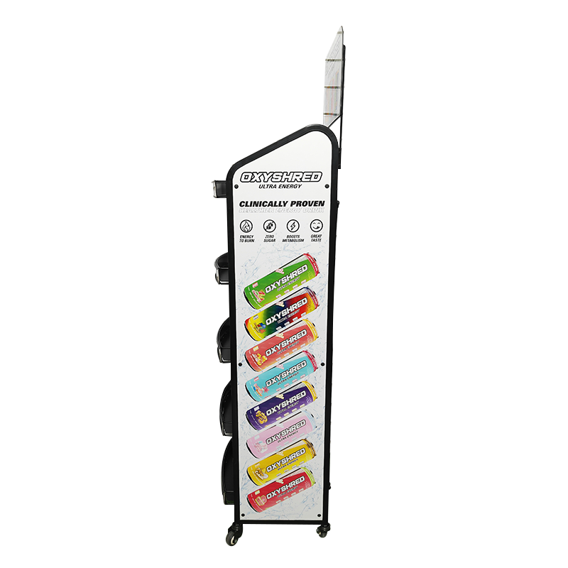 Apache Custom Metal Beverage Display Rack for Beverage Bottles and Beer Cans for Supermarkets or Liquor Stores — view 4
