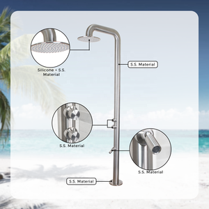 Nouvelle conception de <span class=keywords><strong>douche</strong></span> extérieure en acier inoxydable 304 résistant aux taches pour une utilisation en <span class=keywords><strong>piscine</strong></span> - Product Image 3