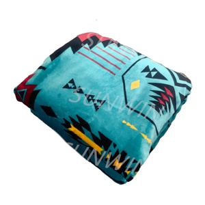 Listo Stock Southwest Venta al por mayor Impresión de vaca <span class=keywords><strong>Azteca</strong></span> Una capa Impreso Cama Sofá Estilo <span class=keywords><strong>azteca</strong></span> Mantas de lana - Product Image 3