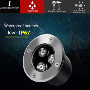 Lumière de jardin extérieure imperméable, lumière encastrée dans le sol, lampe LED souterraine - Product Image 4