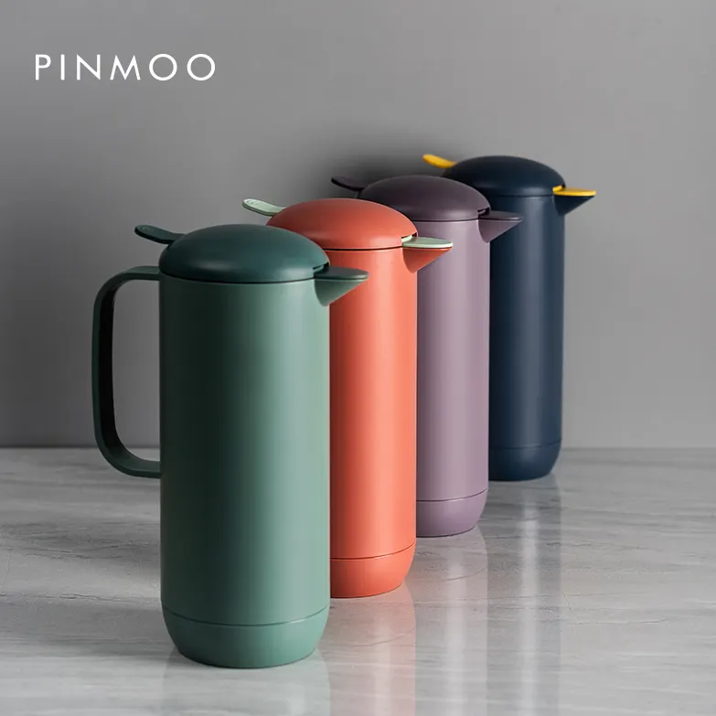 Pinmoo tragbare Vakuum-Thermoskanne Kaffee-Tropf kanne Thermoskanne mit Glas auskleidung Thermoskanne in Lebensmittel qualität