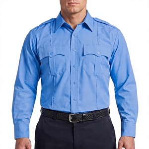 เสื้อเชิ้ตยูนิฟอร์มผู้ชายแบบสั่งทำโลโก้ OEM ผ้าโพลีเอสเตอร์ 100% แขนยาว กระดุมหรูหรา สไตล์ลำลอง ใส่ทำงานกลางแจ้ง ป้องกันไฟฟ้าสถิต - Product Image 2