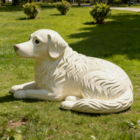 Sculptures d'animaux réalistes de haute qualité, faites à la main, modèles de chiens en résine, statues d'animaux 3D pour la décoration de la maison