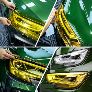 Película Protectora para Faros de Coche, Material TPH Coreano de 7.5mil, Tinte Amarillo para Faros Delanteros y Traseros, Personalización Automotriz, Precio Económico - Product Image 2