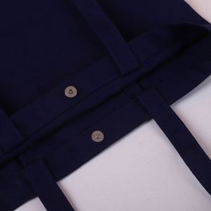 Customized Oversize Cotton <b>Canvas</b> Tote Bag Rope Ribbon Handle Reusable Zipper Closure Weekday Shopping Active Sporty Style Logo - Product Image 4