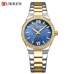 Women's Watch CURREN 9103 Romantic Luxury Dial with Rhinestones Stainless Steel Band Slim <b>Wristwatch</b> for Ladies Waterproof - Product Image 1