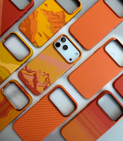 Étui de téléphone orange vibrant pour iPhone 18 Pro Max, étui de téléphone magnétique puissant pour 18 Air avec cadre d'objectif en alliage de titane