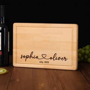 Tabla de cortar rectangular de madera de caucho de 2,0 cm de espesor, apta para lavavajillas, tabla de cortar duradera para cocina casera, comida diaria - Product Image 5